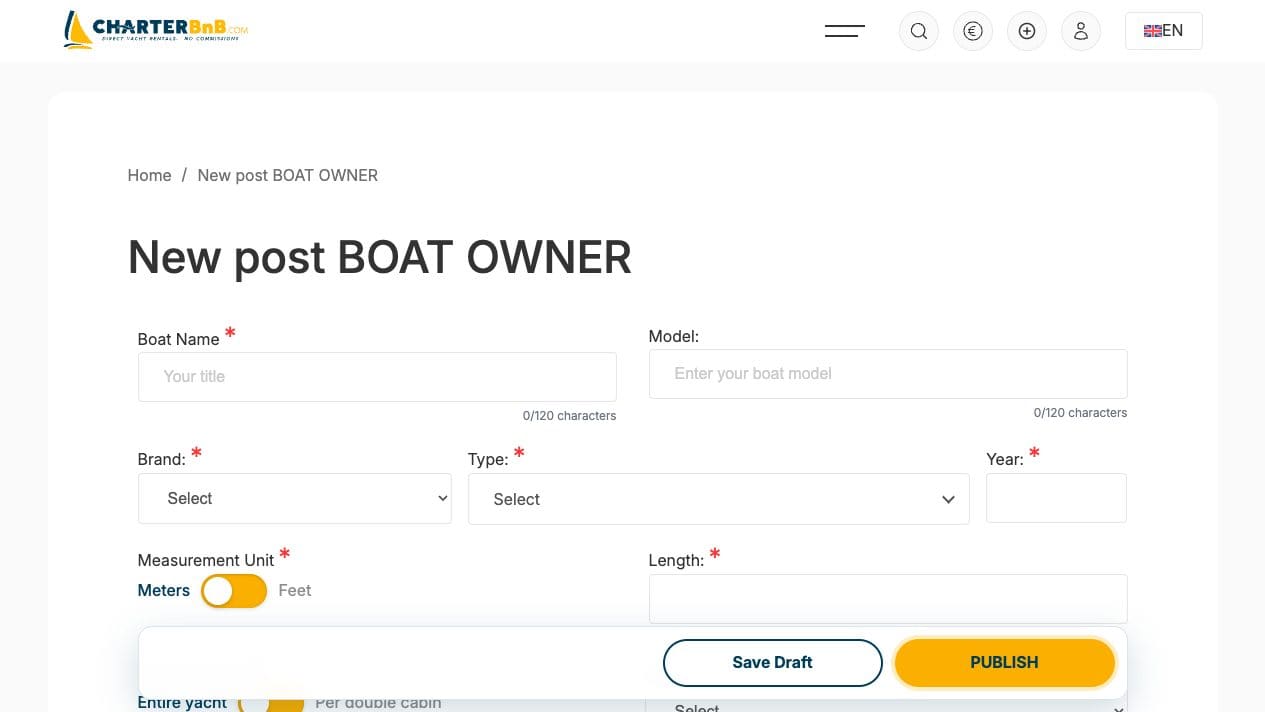 CharterBnB Smart Guide staging screenshot