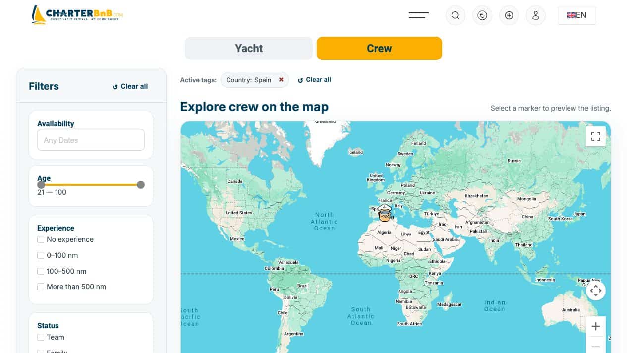 CharterBnB Smart Guide staging screenshot
