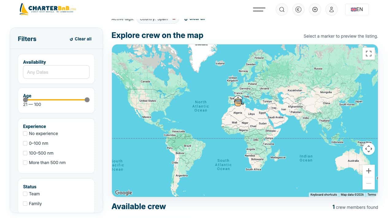 CharterBnB Smart Guide staging screenshot