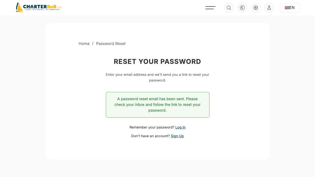 CharterBnB Smart Guide staging screenshot