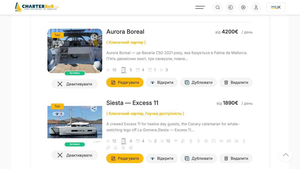 CharterBnB Smart Guide staging screenshot